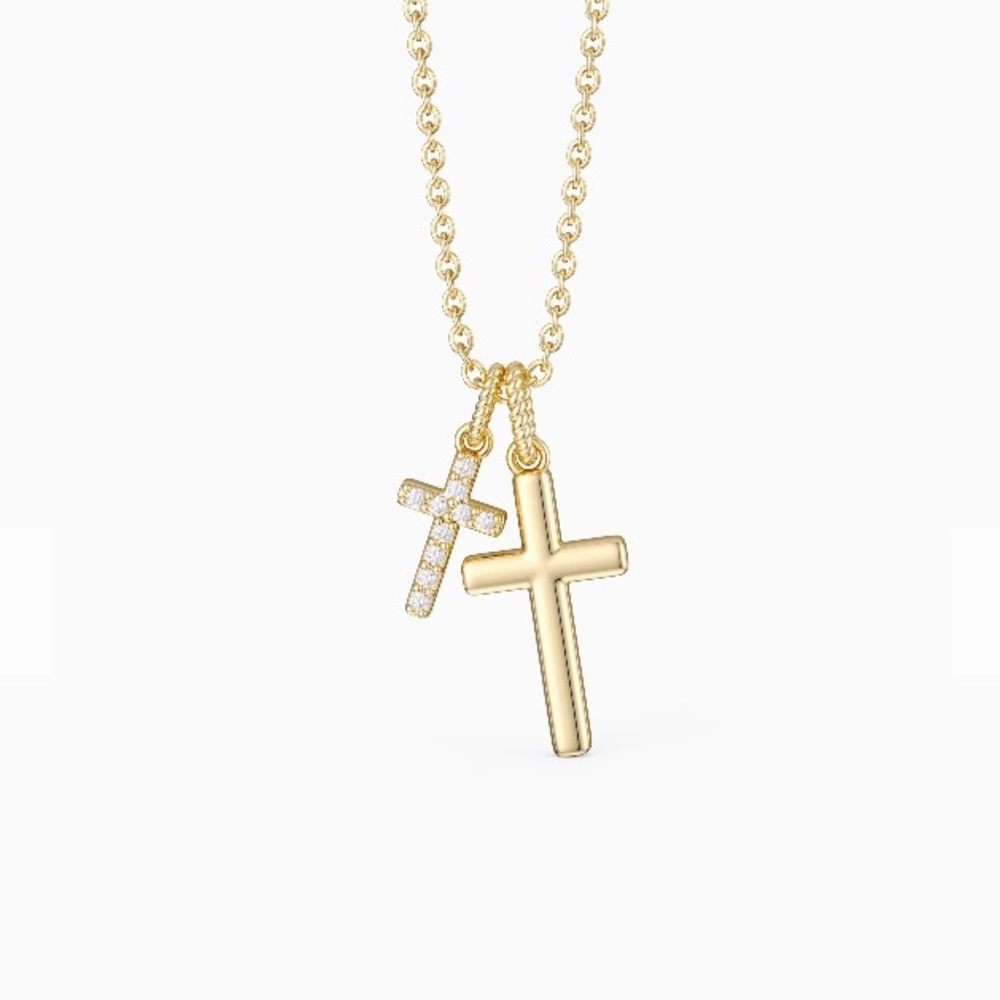Dual Cross Necklace